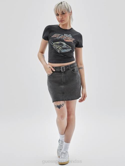 GUESS Camiseta para bebé originals x hot wheels vintage mujer 0P8X1247 negro azabache multicolor vestir