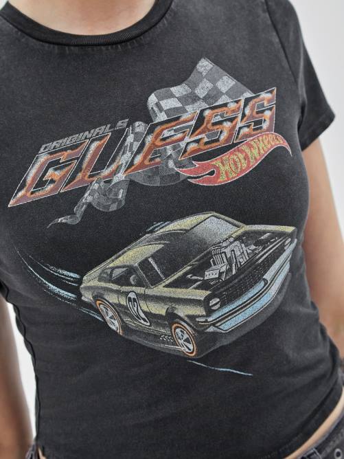 GUESS Camiseta para bebé originals x hot wheels vintage mujer 0P8X1247 negro azabache multicolor vestir