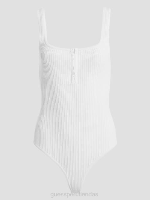GUESS body de gancho y ojo de kaylee mujer 0P8X1051 blanco crema vestir