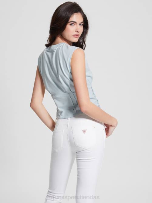 GUESS camiseta con corsé de ensueño mujer 0P8X1221 helio vestir