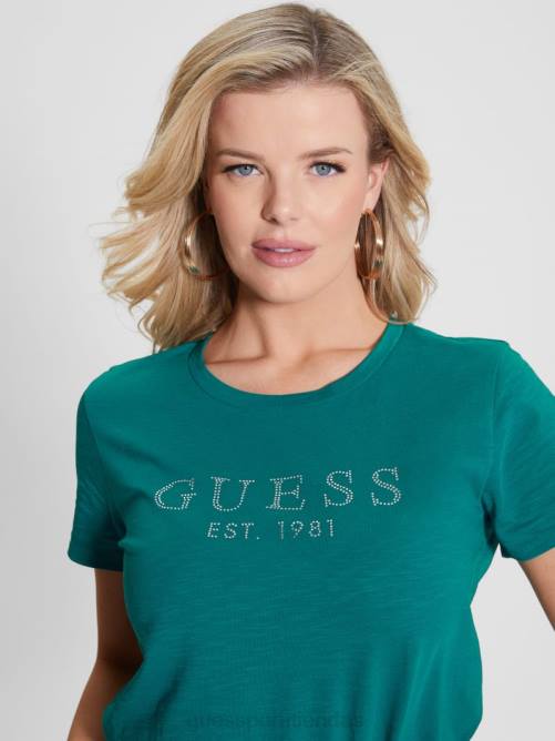 GUESS camiseta con logo de cristal eco 1981 mujer 0P8X1212 lago capri vestir