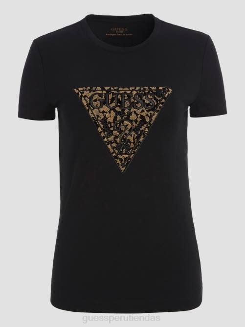 GUESS camiseta con logo de lidia mujer 0P8X1442 negro vestir
