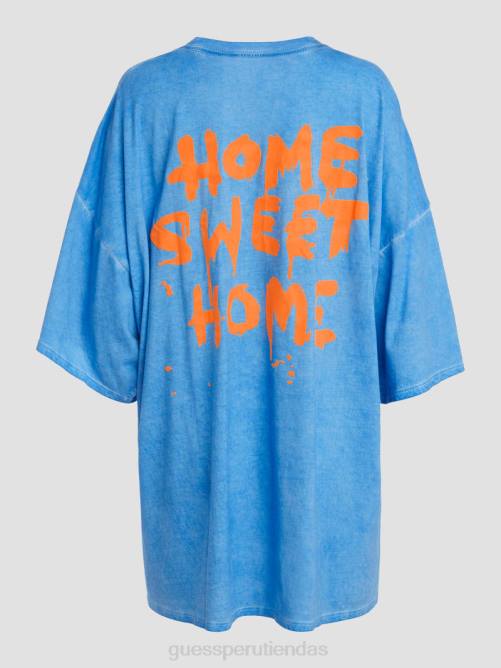 GUESS camiseta de salón hogar dulce hogar mujer 0P8X1034 gloria de la mañana multi vestir