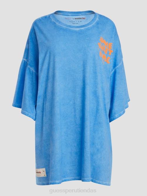 GUESS camiseta de salón hogar dulce hogar mujer 0P8X1034 gloria de la mañana multi vestir