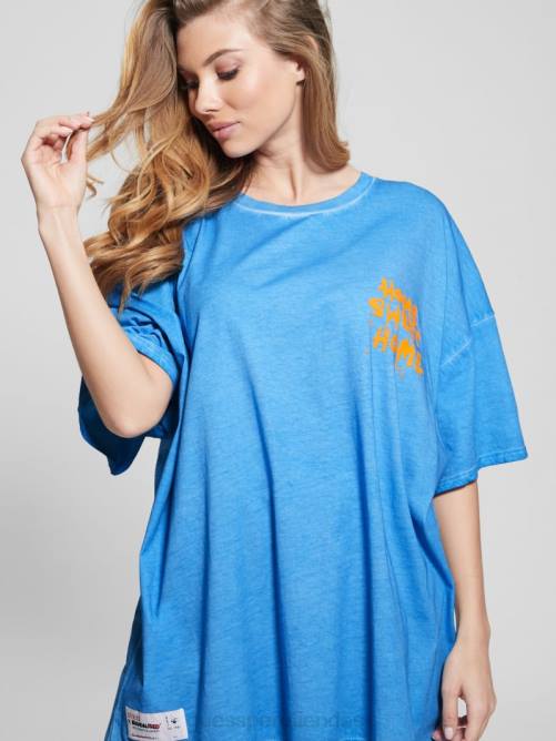 GUESS camiseta de salón hogar dulce hogar mujer 0P8X1034 gloria de la mañana multi vestir