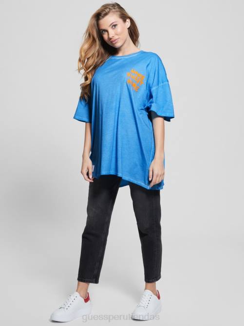 GUESS camiseta de salón hogar dulce hogar mujer 0P8X1034 gloria de la mañana multi vestir