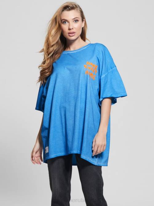 GUESS camiseta de salón hogar dulce hogar mujer 0P8X1034 gloria de la mañana multi vestir
