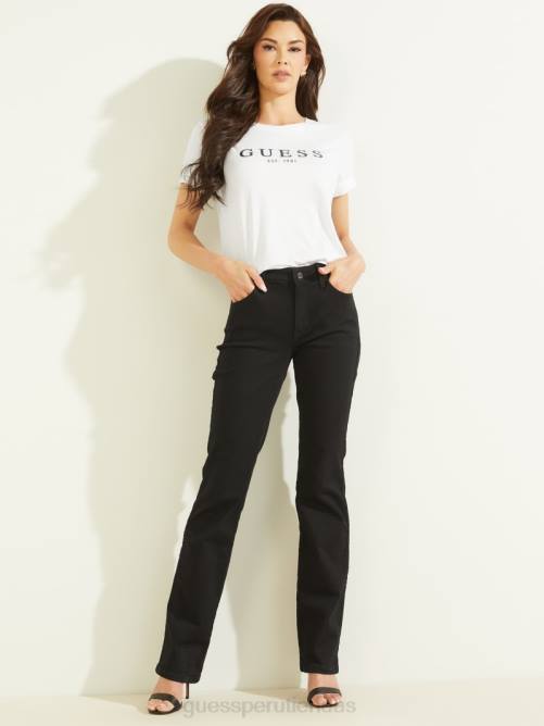 GUESS camiseta ecológica con logo y puños mujer 0P8X1041 blanco puro vestir
