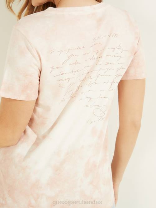 GUESS camiseta fácil de mirar las estrellas mujer 0P8X1533 rosas rosadas múltiples vestir