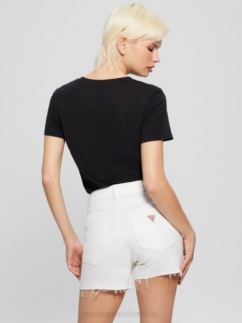 GUESS camiseta gráfica fácil de música en vivo mujer 0P8X1132 negro vestir