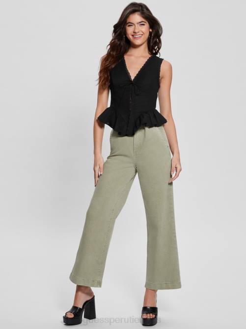 GUESS top mackenzie ecológico mujer 0P8X1010 negro vestir
