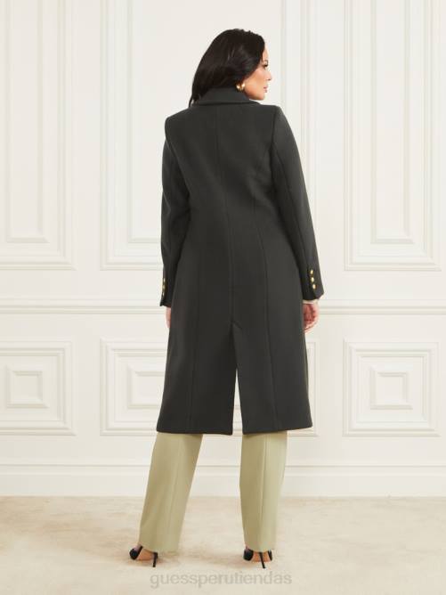 GUESS abrigo francesca londres mujer 0P8X1819 chenilla verde vestir