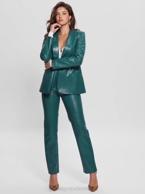 GUESS blazer emelie de piel sintética mujer 0P8X1867 real verde azulado multicolor vestir
