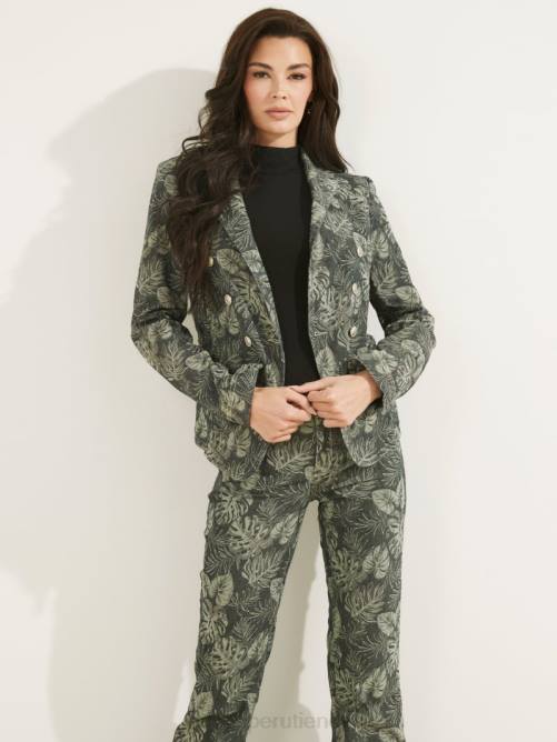 GUESS blazer estampado a medida mujer 0P8X241 grecal vestir