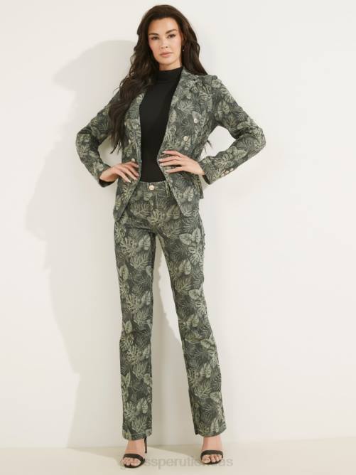 GUESS blazer estampado a medida mujer 0P8X241 grecal vestir