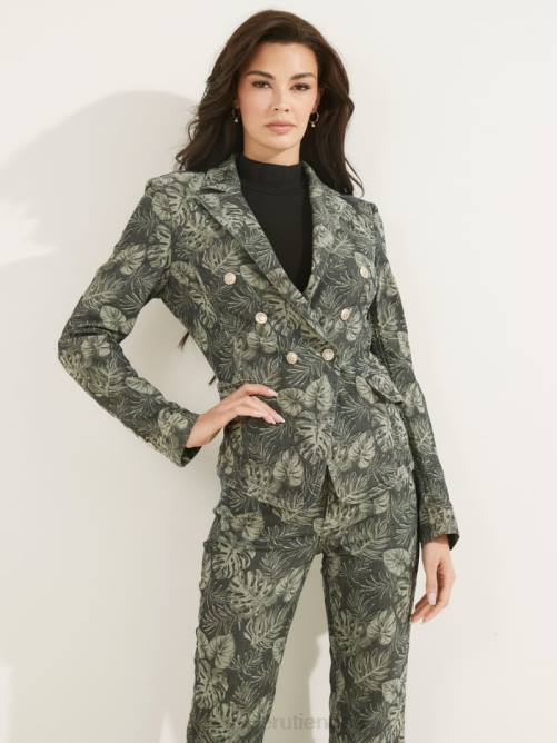 GUESS blazer estampado a medida mujer 0P8X241 grecal vestir
