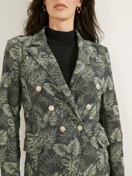 GUESS blazer estampado a medida mujer 0P8X241 grecal vestir