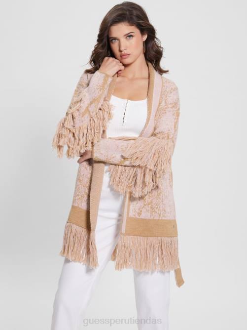 GUESS cárdigan nancy de jacquard mujer 0P8X1726 jacquard de serpiente errante vestir