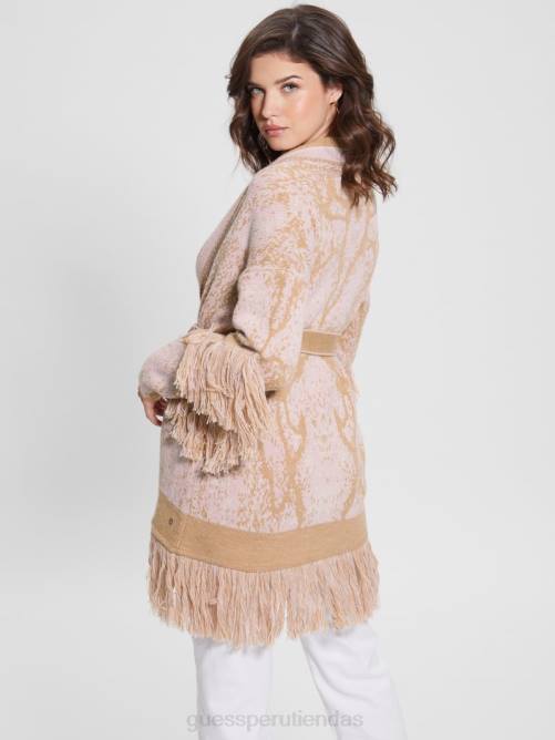 GUESS cárdigan nancy de jacquard mujer 0P8X1726 jacquard de serpiente errante vestir