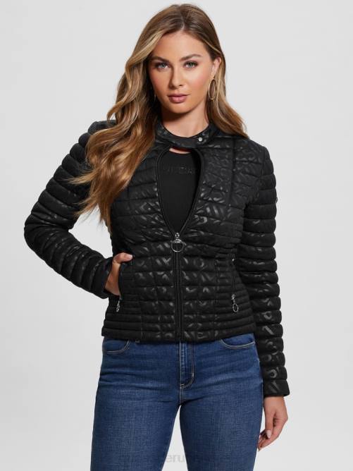 GUESS chaqueta acolchada con logo vona mujer 0P8X1987 negro vestir