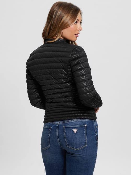 GUESS chaqueta acolchada con logo vona mujer 0P8X1987 negro vestir