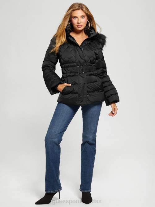 GUESS chaqueta acolchada eco laurie mujer 0P8X1953 negro vestir