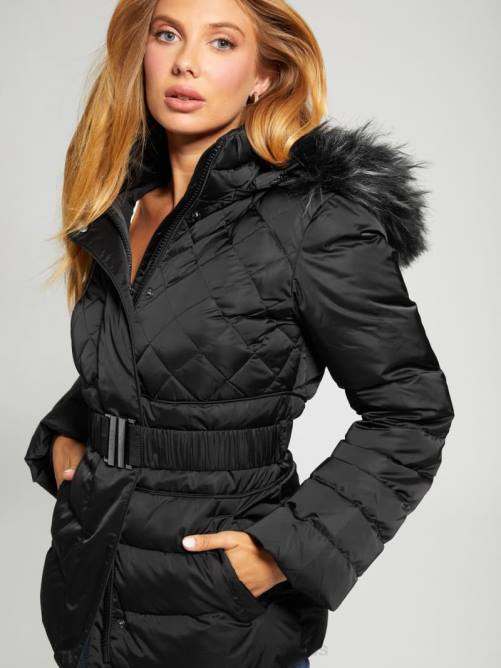 GUESS chaqueta acolchada eco laurie mujer 0P8X1953 negro vestir