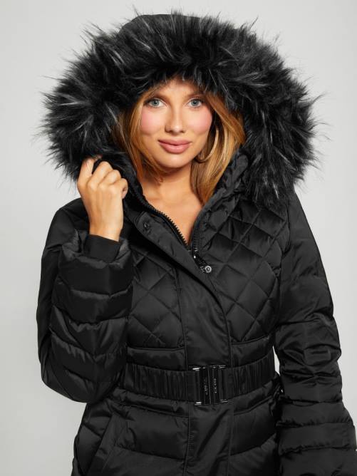 GUESS chaqueta acolchada eco laurie mujer 0P8X1953 negro vestir