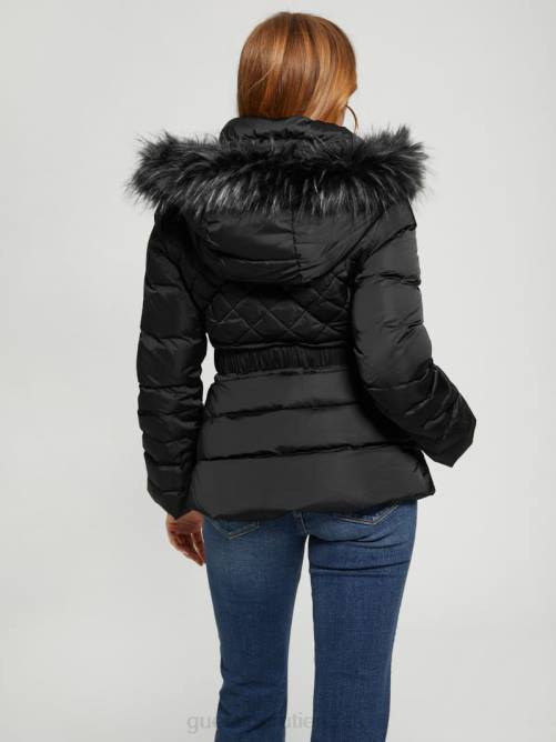 GUESS chaqueta acolchada eco laurie mujer 0P8X1953 negro vestir