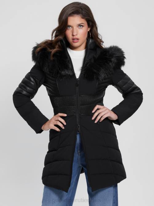 GUESS chaqueta acolchada eco oxana mujer 0P8X1799 negro vestir