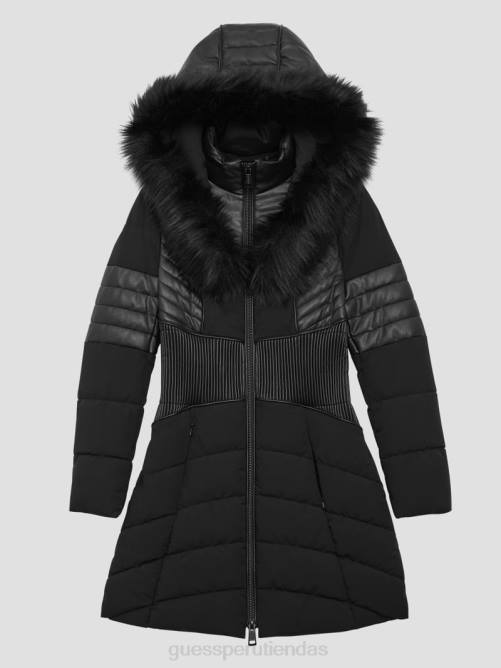 GUESS chaqueta acolchada eco oxana mujer 0P8X1799 negro vestir