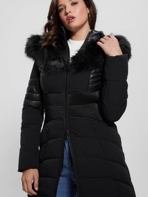 GUESS chaqueta acolchada eco oxana mujer 0P8X1799 negro vestir