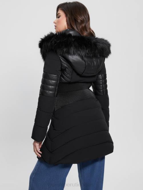 GUESS chaqueta acolchada eco oxana mujer 0P8X1799 negro vestir