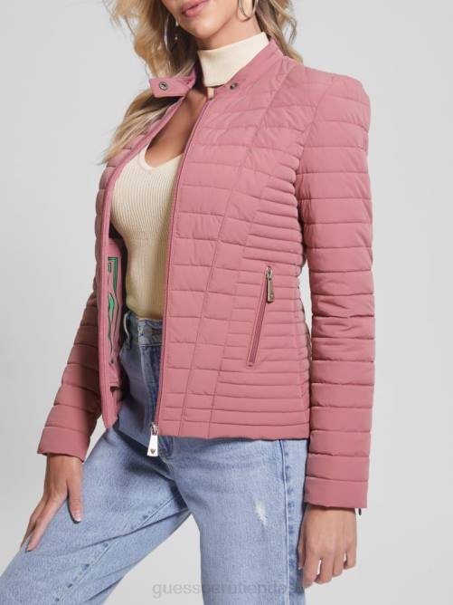 GUESS chaqueta acolchada eco vona mujer 0P8X1948 malva antiguo vestir