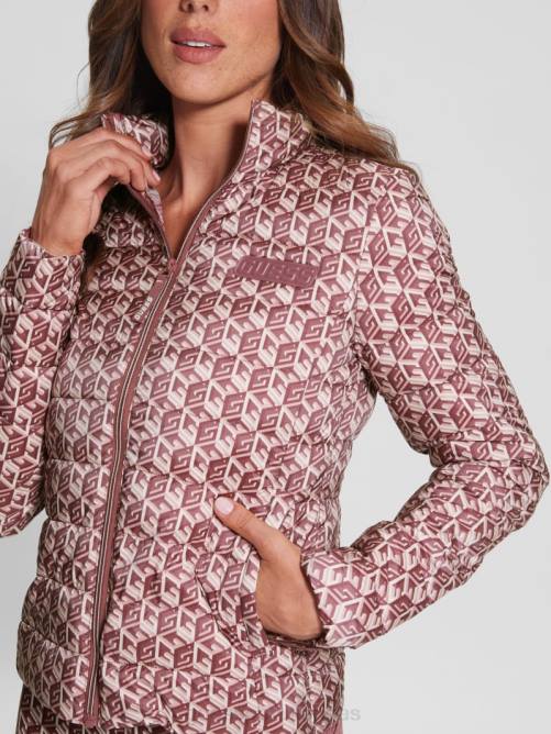 GUESS chaqueta acolchada eireen mujer 0P8X1974 g cubo rojo combo vestir