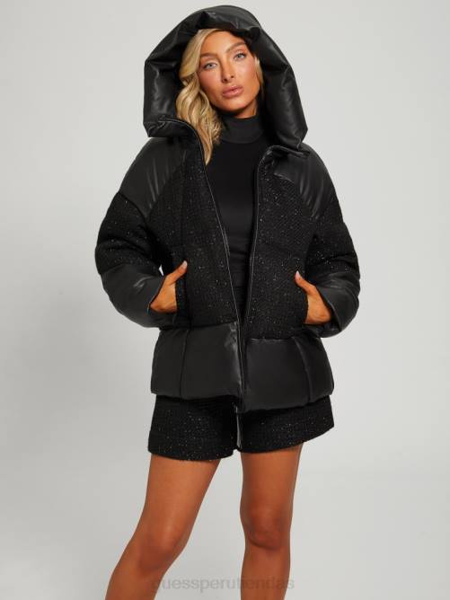 GUESS chaqueta acolchada lea mujer 0P8X1835 negro vestir