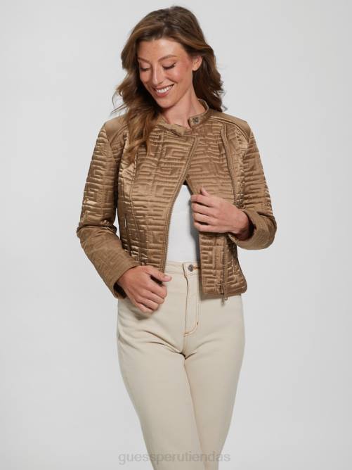 GUESS chaqueta acolchada marina mujer 0P8X1983 arena mojada multi vestir