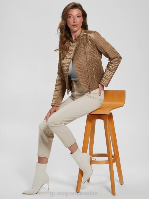 GUESS chaqueta acolchada marina mujer 0P8X1983 arena mojada multi vestir