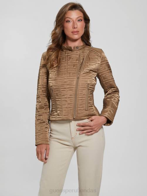 GUESS chaqueta acolchada marina mujer 0P8X1983 arena mojada multi vestir