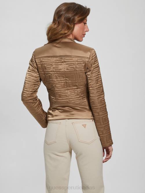 GUESS chaqueta acolchada marina mujer 0P8X1983 arena mojada multi vestir