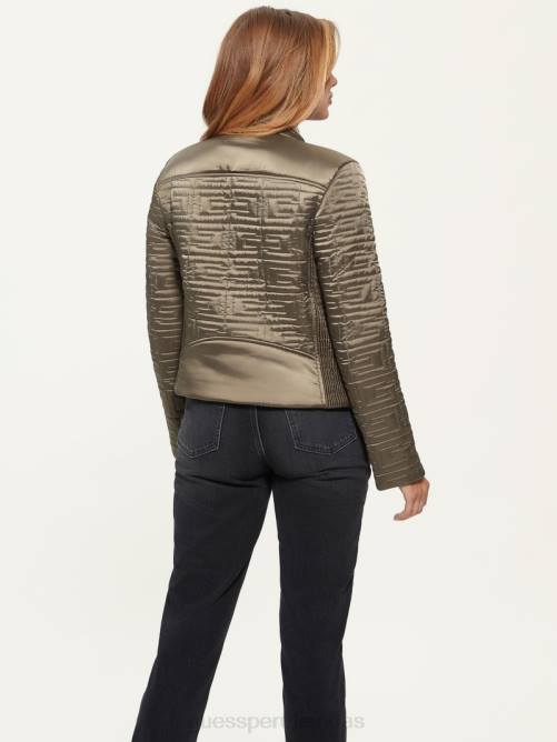 GUESS chaqueta acolchada marina mujer 0P8X1988 desierto verde multi vestir