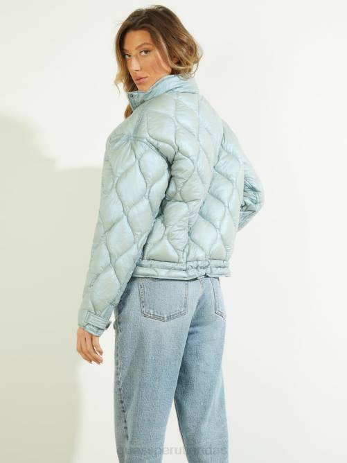 GUESS chaqueta acolchada palma mujer 0P8X1759 cielos descoloridos vestir