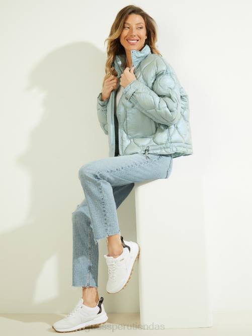 GUESS chaqueta acolchada palma mujer 0P8X1759 cielos descoloridos vestir