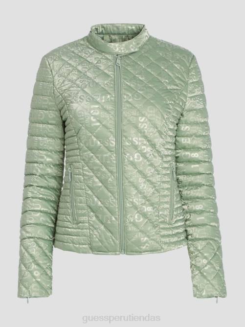 GUESS chaqueta acolchada vona mujer 0P8X1908 verde brumoso vestir