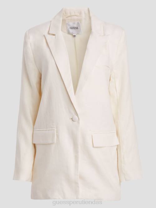 GUESS chaqueta brooke mujer 0P8X1732 glamour blanco vestir