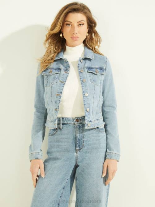 GUESS chaqueta camionero eco sexy mujer 0P8X134 lavado de aria vestir