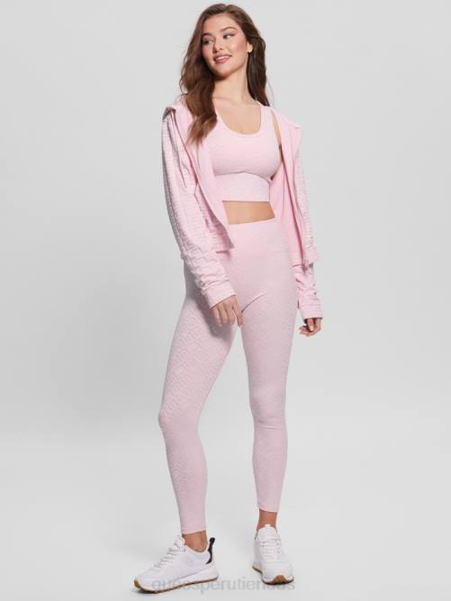 GUESS chaqueta dana active con cremallera mujer 0P8X1822 pin desgastado con g en relieve vestir