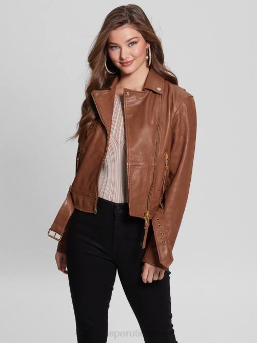 GUESS chaqueta de cuero camilla mujer 0P8X1757 lujo astuto vestir