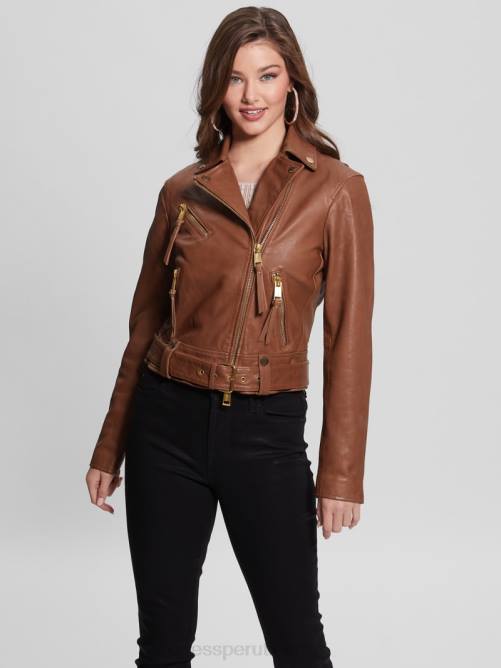 GUESS chaqueta de cuero camilla mujer 0P8X1757 lujo astuto vestir