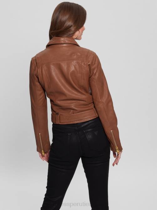 GUESS chaqueta de cuero camilla mujer 0P8X1757 lujo astuto vestir